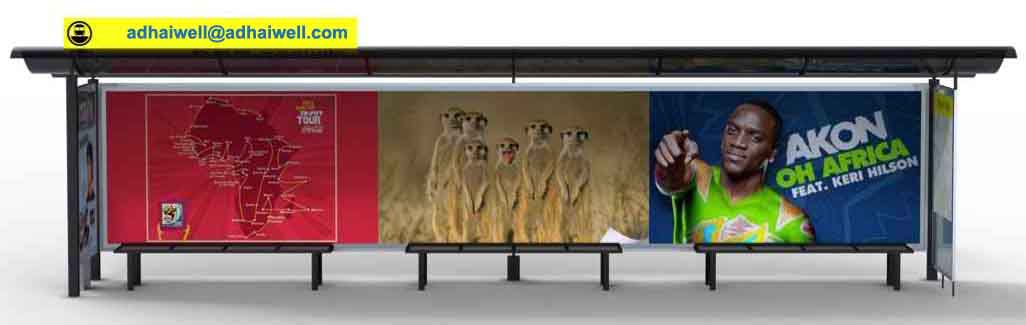 Bus shelter made in Adhaiwell Автобусная остановка, сделанная в Адхайвелле