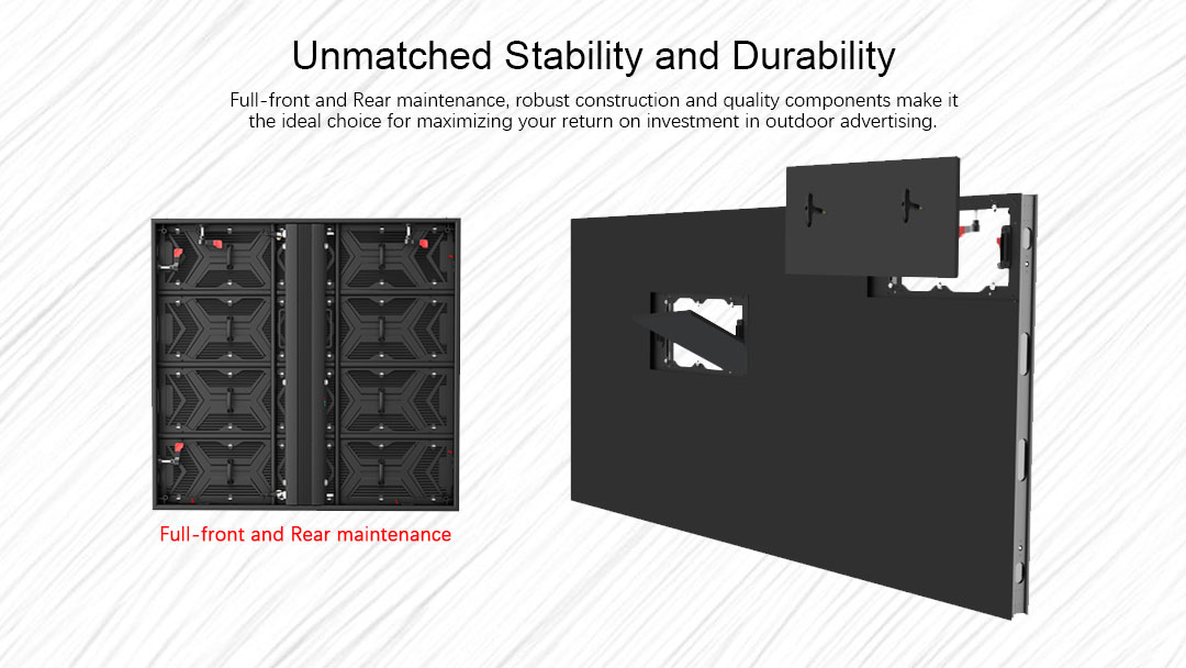 front and Rear maintenance LED cabinet Передний и задний светодиодный шкаф для обслуживания