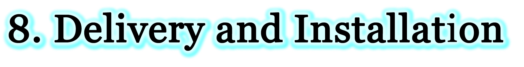 Delivery and Installation by adhaiwell Доставка и установка adhaiwell.