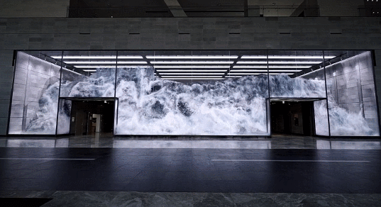 3D giant screen dynamic media wall Динамическая медиа-стена с гигантским 3D-экраном