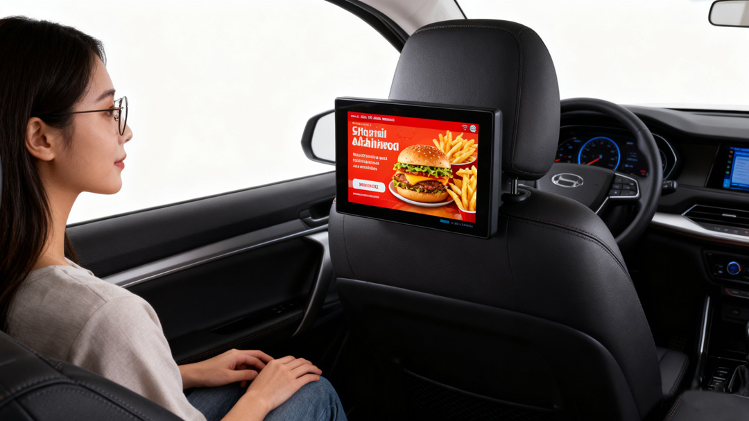 In-car Digital Signage Цифровые вывески в автомобиле