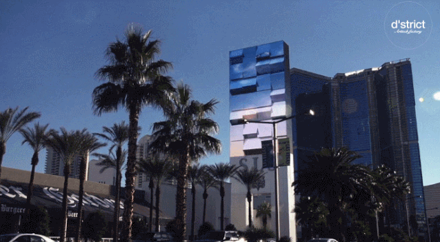 Marquee hotel Naked Eye 3D Large LED Screen Большой светодиодный экран Marquee Hotel Naked Eye 3D