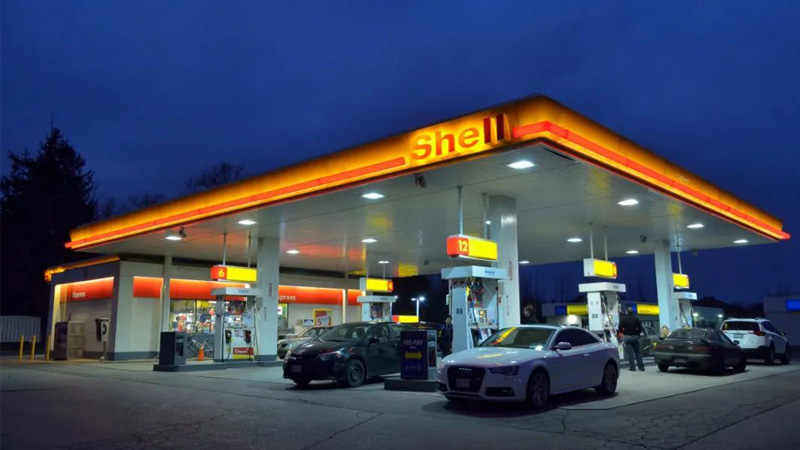 Shell Gas Station Digital LED Electronic Price Signs Цифровые светодиодные электронные ценники для заправочных станций Shell
