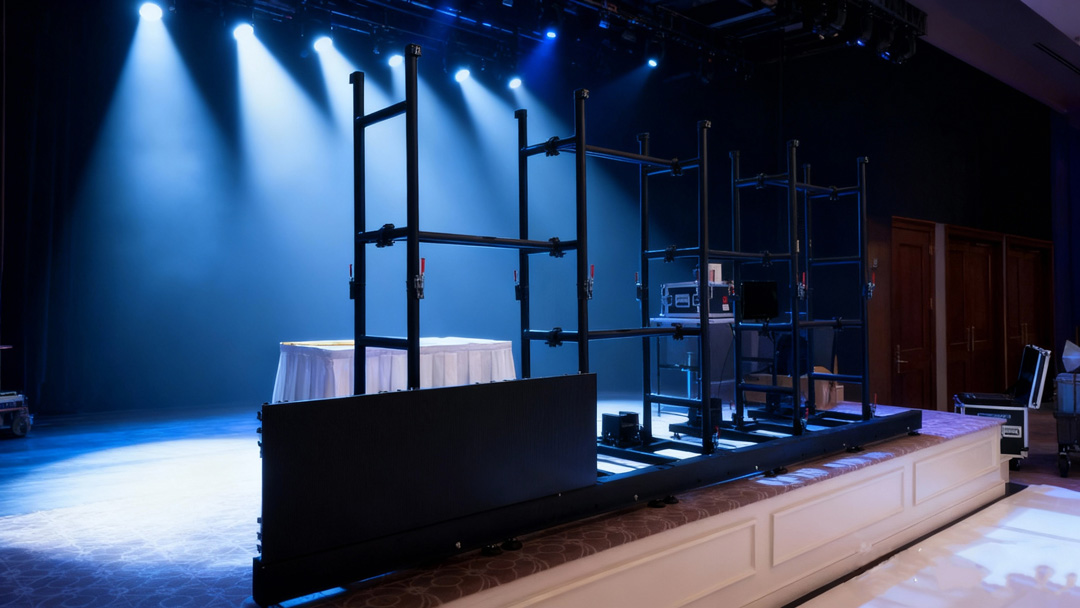 stage mounting frame for rental LED screen Монтажная рама для сцены для аренды светодиодного экрана