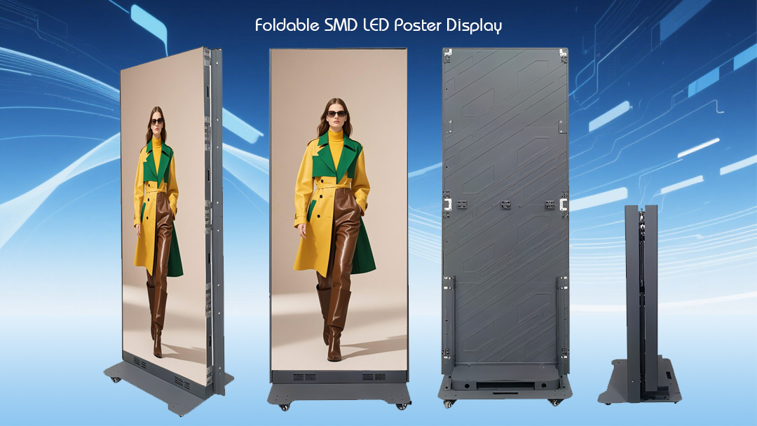 Foldable LED Poster Display Складной дисплей постера светодиода