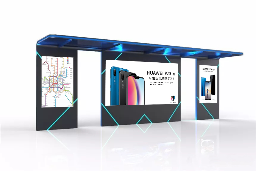 New Design Bus Shelter Автобусная остановка нового дизайна