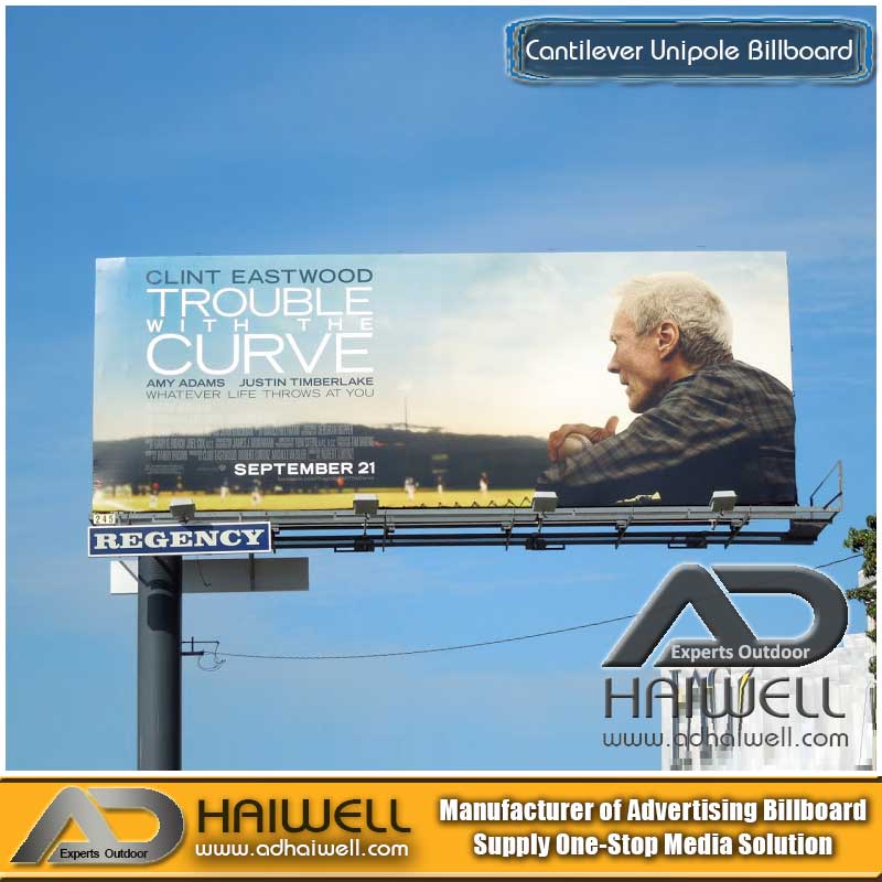 Консольный рекламный щит Unipole индивидуального дизайна в Китае Поставщики