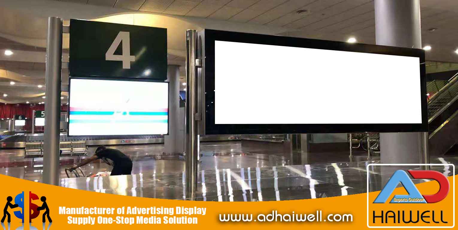 Скроллер-Вывески-LED-Light-Box в аэропорту Маврикия