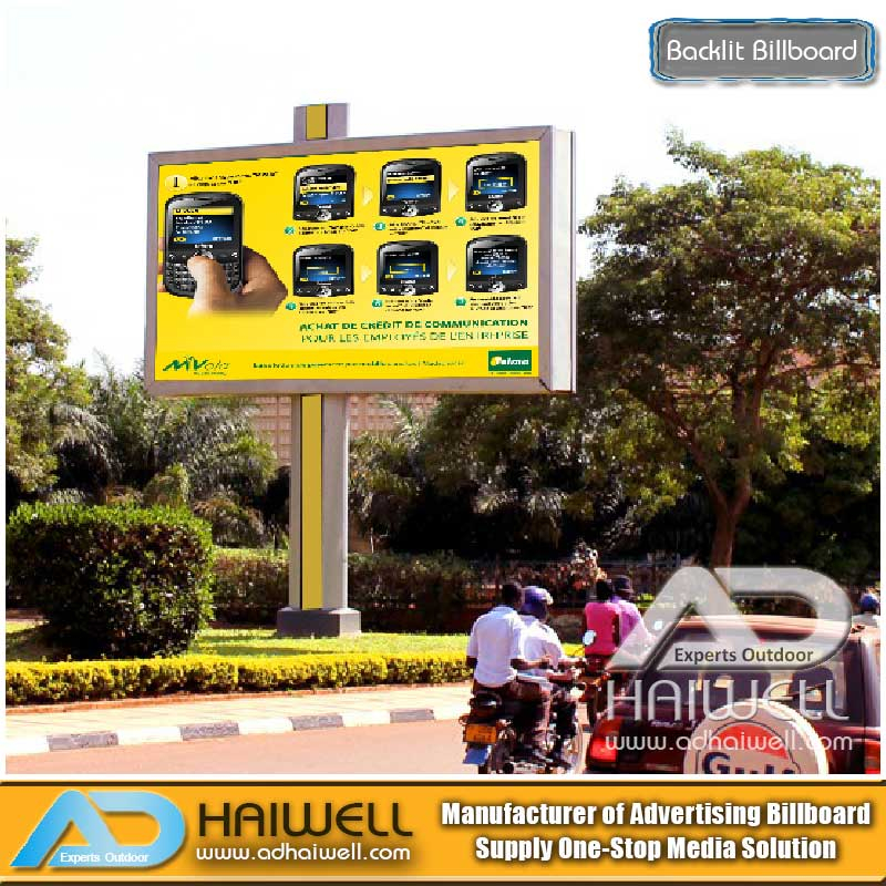 Наружное светодиодное освещение с подсветкой Рекламный щит Структура