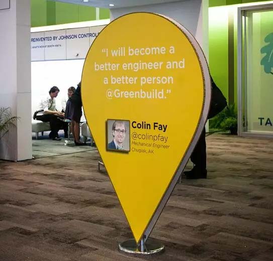 Вывеска в форме сотовой панели