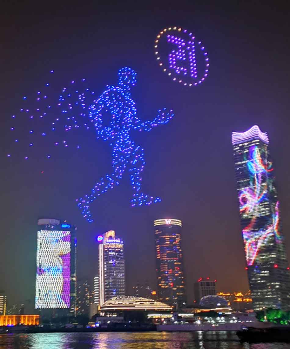 дроны-LED-дисплей