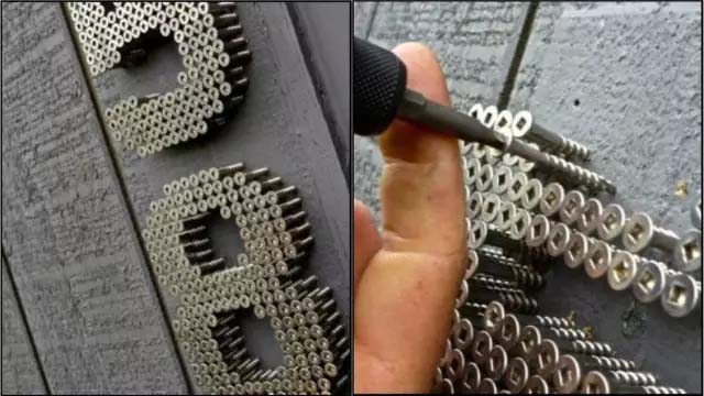 Знаки винтовой сборки