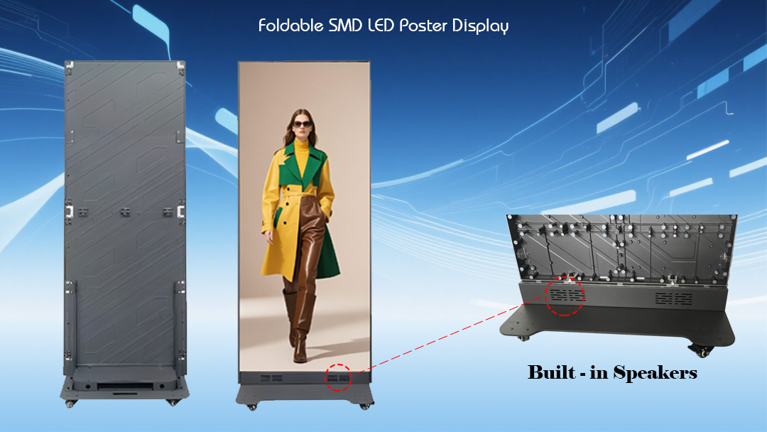 Складной дисплей постера с динамиком