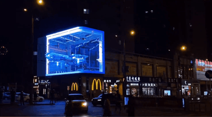3D светодиодный экран космического корабля