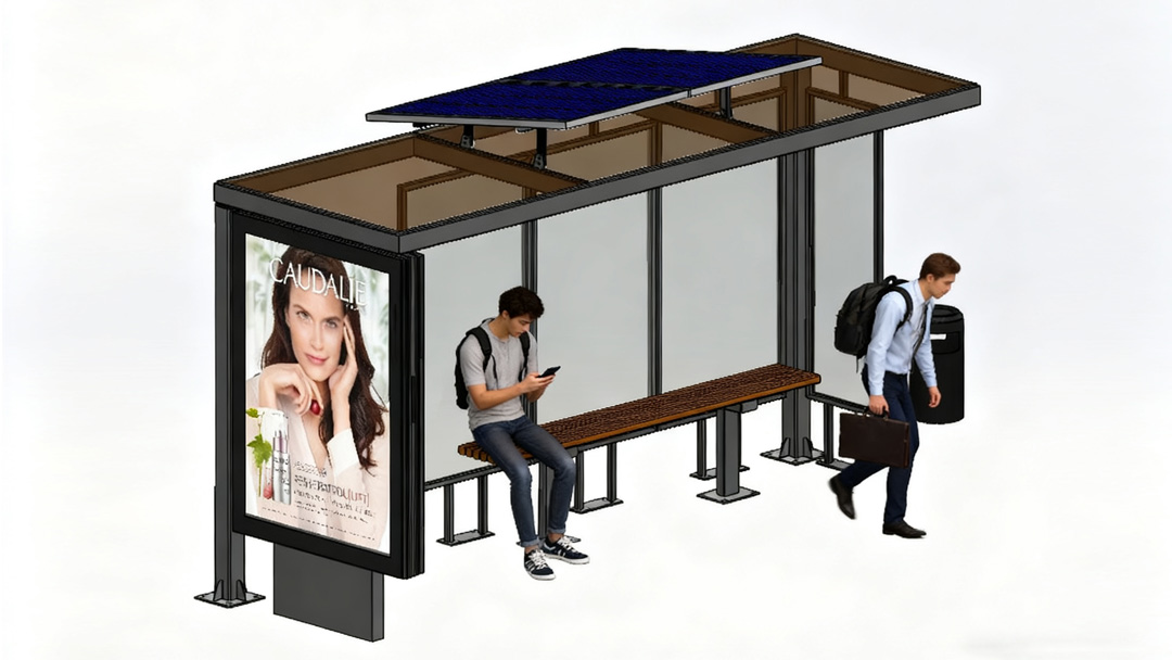 Китайская солнечная автобусная остановка