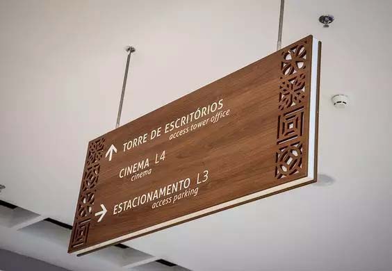 Акриловые полые вырубные светодиодные указатели