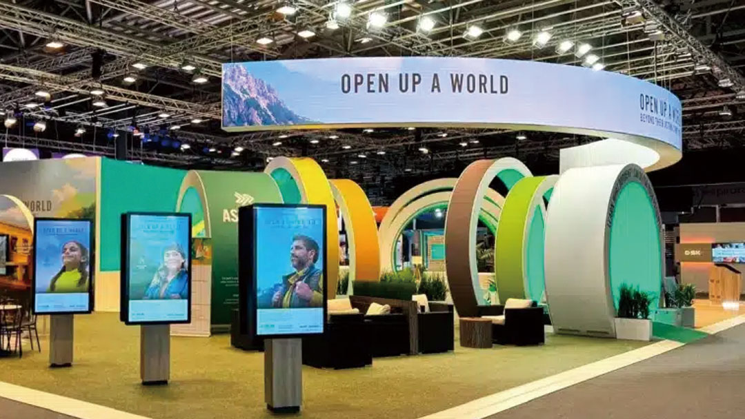 Выставка ESE Временная светодиодная видеостена