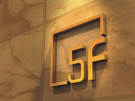 Покрытие из нержавеющей стали 3D-надписи