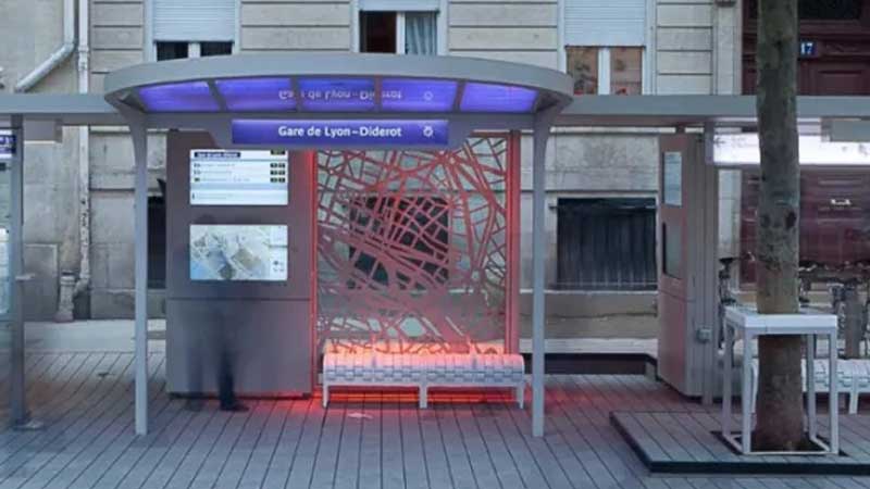 Creative Bus Shelter: интерактивная автобусная остановка в Париже