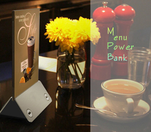 Портативный держатель меню, рекламный дисплей, Power Bank