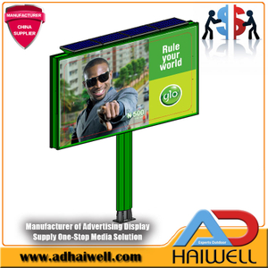 Рекламный щит с подсветкой размером 6 х 3 м на солнечной энергии